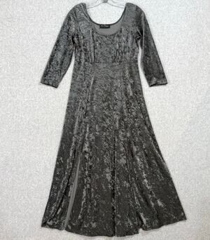 Miss Selfridge Crushed Velour Maxi Dress UK Size 12 Whimsigoth Fairygrunge Party